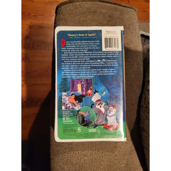 Disney Pocahontas Masterpiece Collection Walt Disney VHS #5741 - Picture 2 of 5